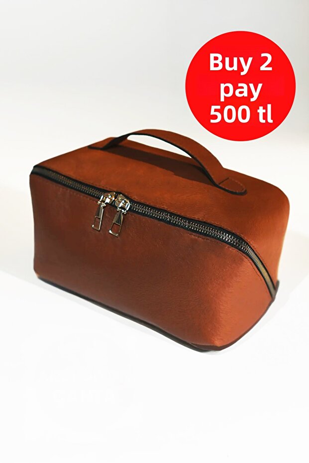 Large Travel Cosmetic Care Women's Makeup Bag with Interior Compartment Suitcase Organizer Organizer Multi-Purpose
