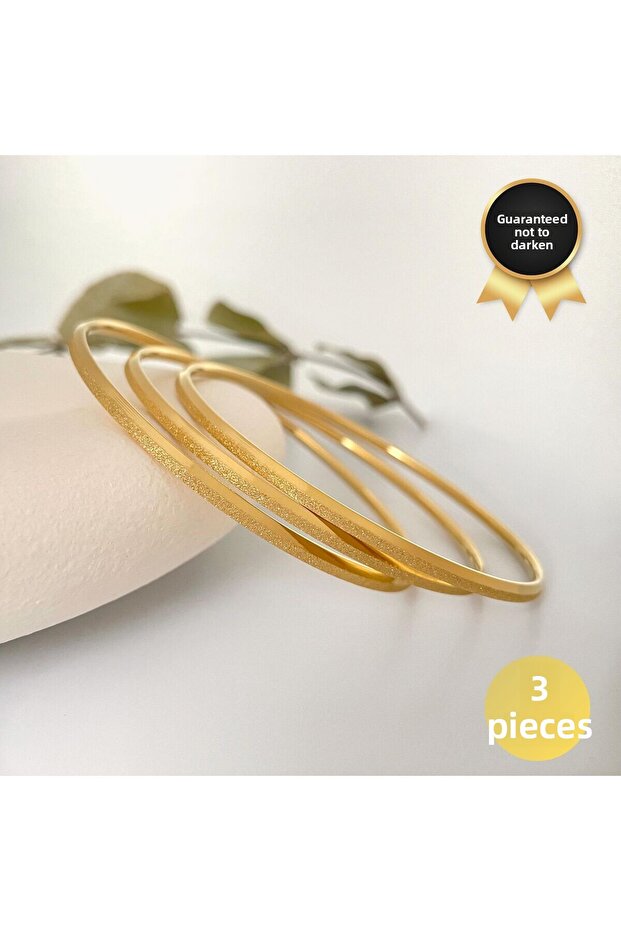 لا تشويه الذهب نصف لامع منقوشة رقيقة Ajda - 1