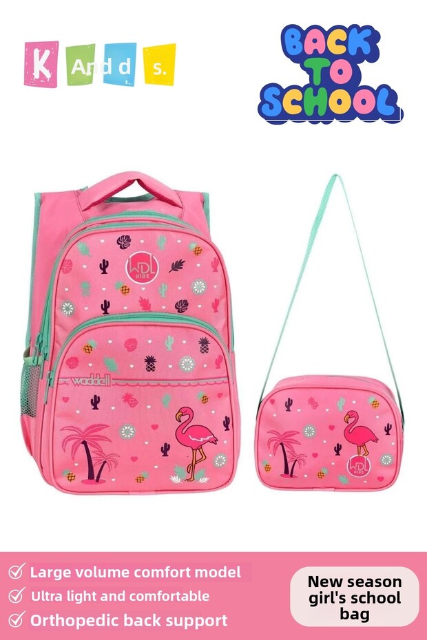 Original Lunchbox Gift Large Volume Anti-Sweat Back Supported Girl's School Bag