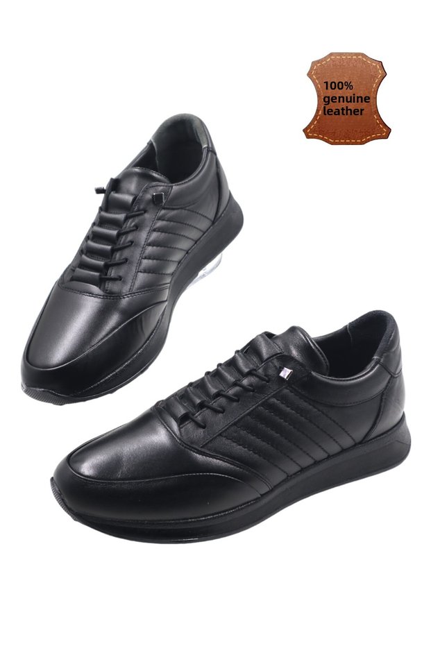 MEN'S LEATHER LINING, GENUINE LEATHER, ULTRA COMFORTABLE, LIGHTWEIGHT, FULL ORTHOPEDIC, SPORTS CASUAL SHOE