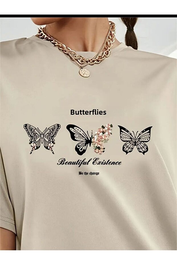 Butterflies nyomott Basic póló - 2