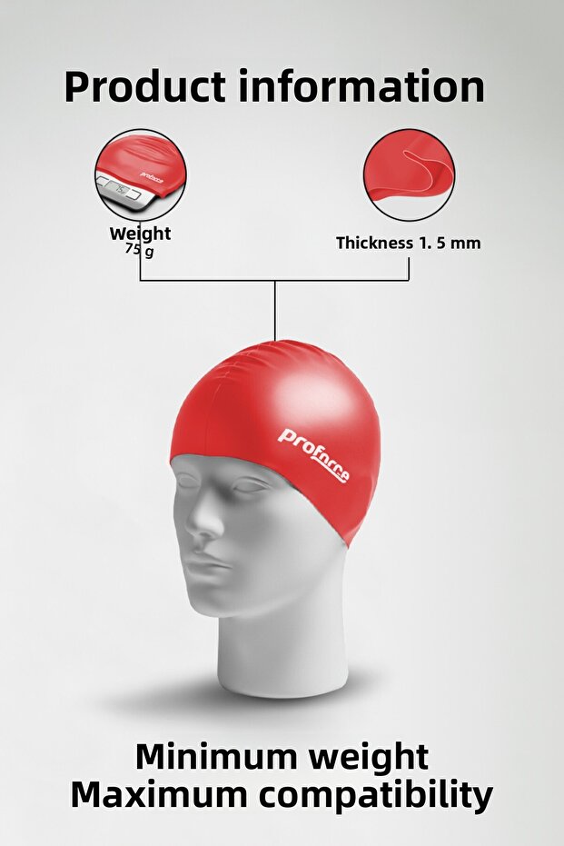 قبعة السباحة السيليكون SB01 - 4