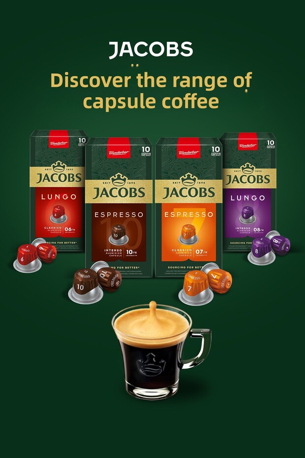 مجموعة تعريفية من كبسولات القهوة، 40 كبسولة ألمنيوم متوافقة مع Nespresso - 2