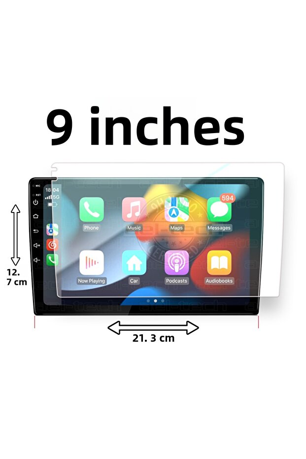 واقي شاشة نانو متوافق مع الوسائط المتعددة مقاس 9 بوصات - 1