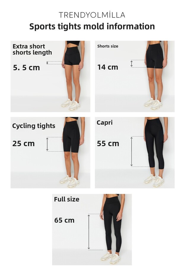 Sportovní legíny v antracitové barvě s detailem z žebrované tkaniny, zeštíhlující vzhled, po celé délce THMAW26TY00009 - 8