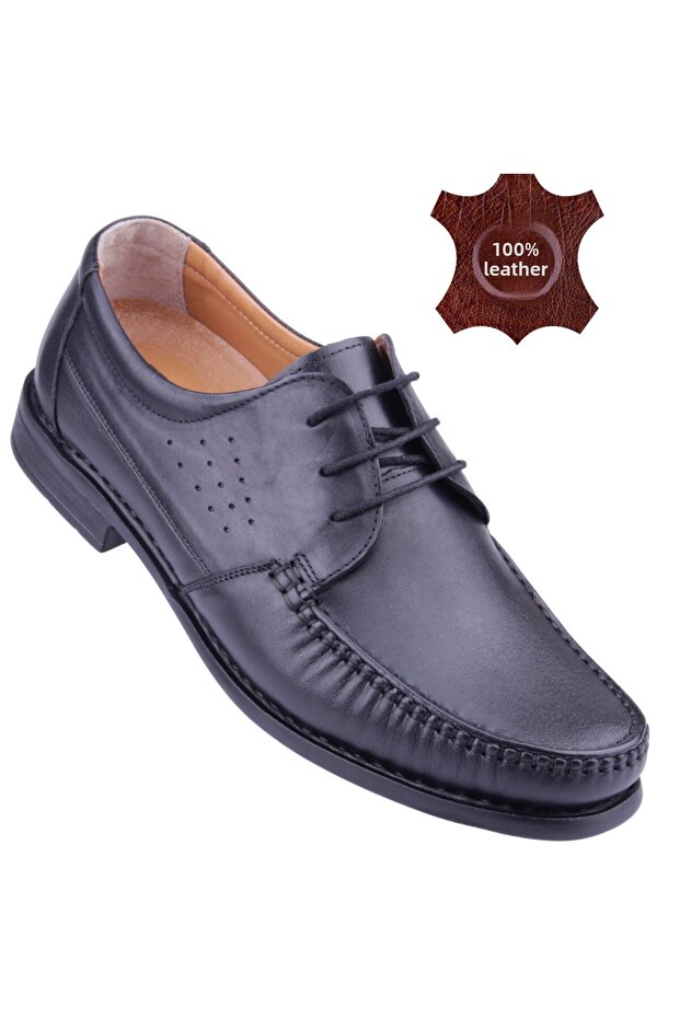 Inner Outer Genuine Leather Full Orthopedic Comfortable Casual Men's Shoes 061sk