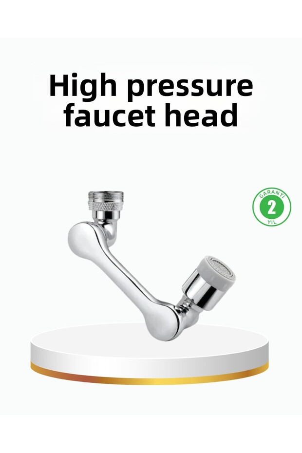 Three-Segment 1080 Degree Faucet Attachment Flexible Rotating Aerator Practical Use - 1