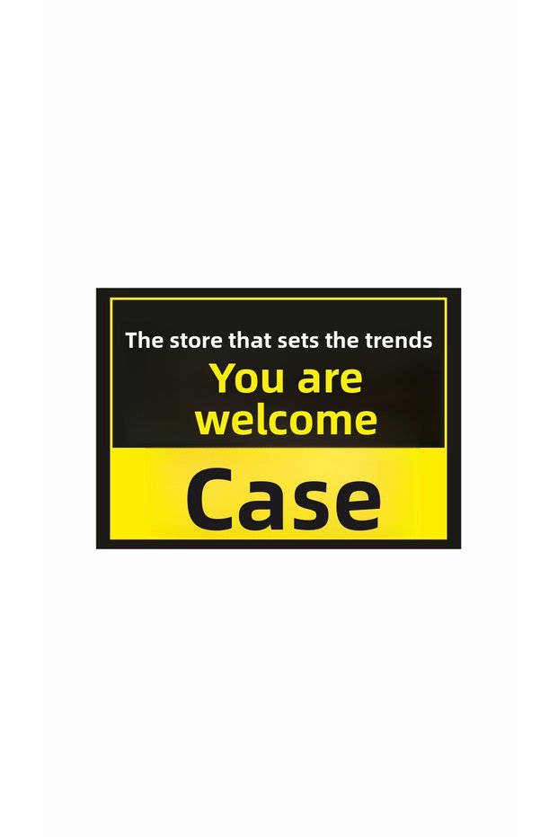 Store Indoor Cash Register Sign Yellow Black Color 40X30 Size