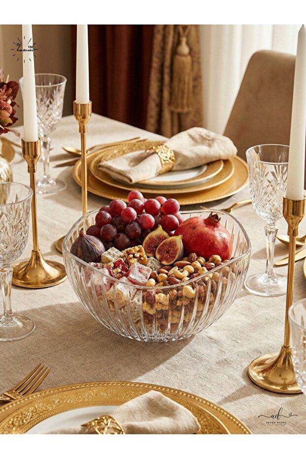 Handwork-Work Decorated Salad/ Presentation Bowl