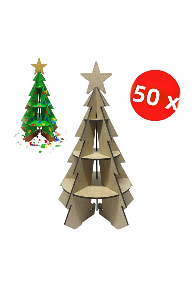 Wooden Christmas Tree Set to Develop Hand Skills – Activity Kit