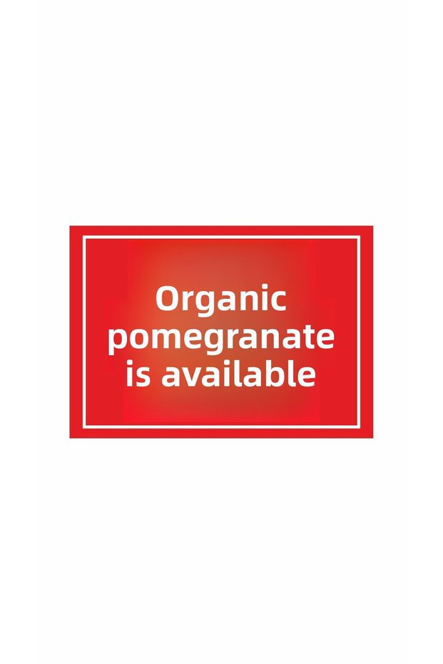 Organic Pomegranate Molasses Available Foil Sticker Label Printing (20x30) Size