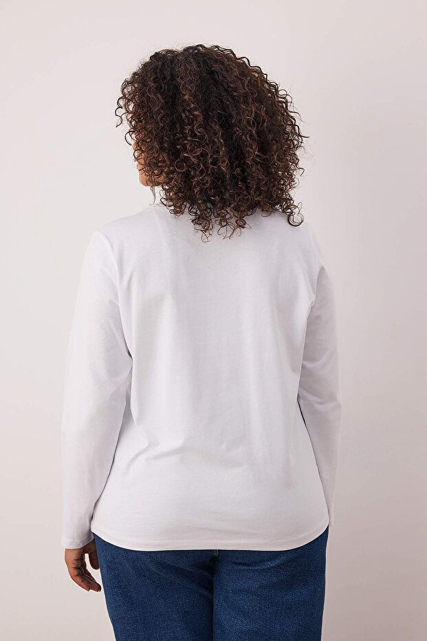 Çok Renkli 3'lü Paket Regular/Normal Kalıp Basic Bisiklet Yaka Örme T-Shirt TBBAW26BF00004 - 7