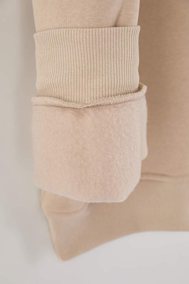 Bej Oversize Büyük Beden Sweatshirt TMNAW25AO00028 - 4