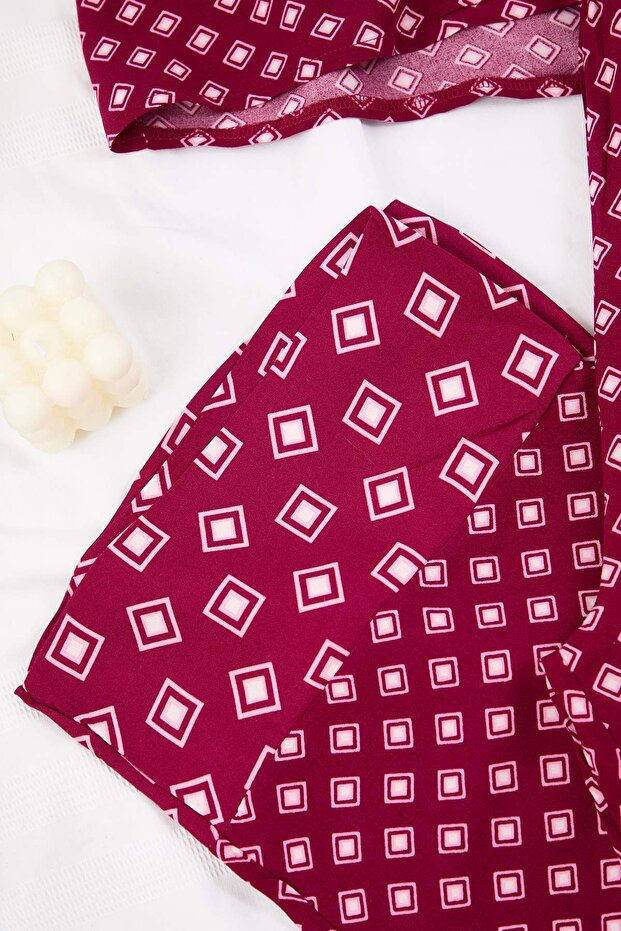 Mürdüm Etnik Viskon Dokuma Pijama Takımı THMAW26PT00112 - 7