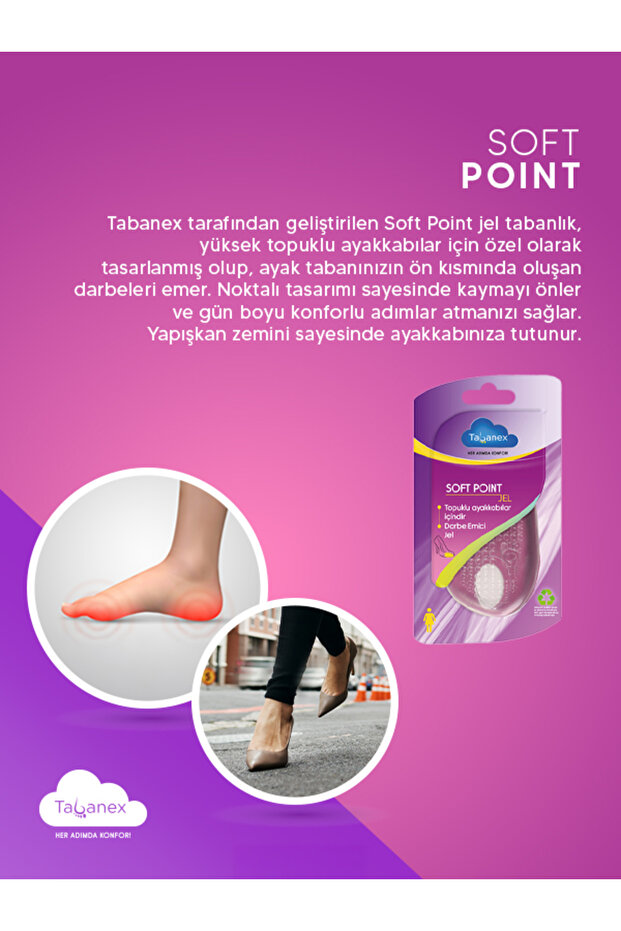 Şeffaf Kadın Tabanlık SOFT POINT GEL - 3