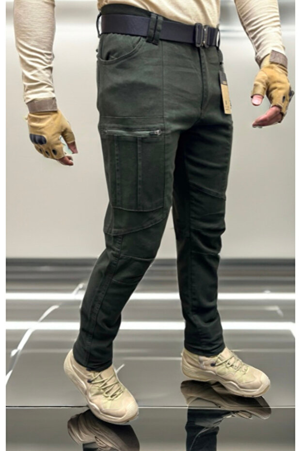 Men's Cargo Pants Outdoor Tactical Pocket Lycra Fabric