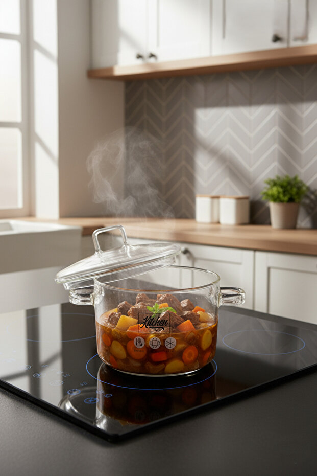 وعاء بوروسيليكات 1500 مل مقاوم للحرارة - 1