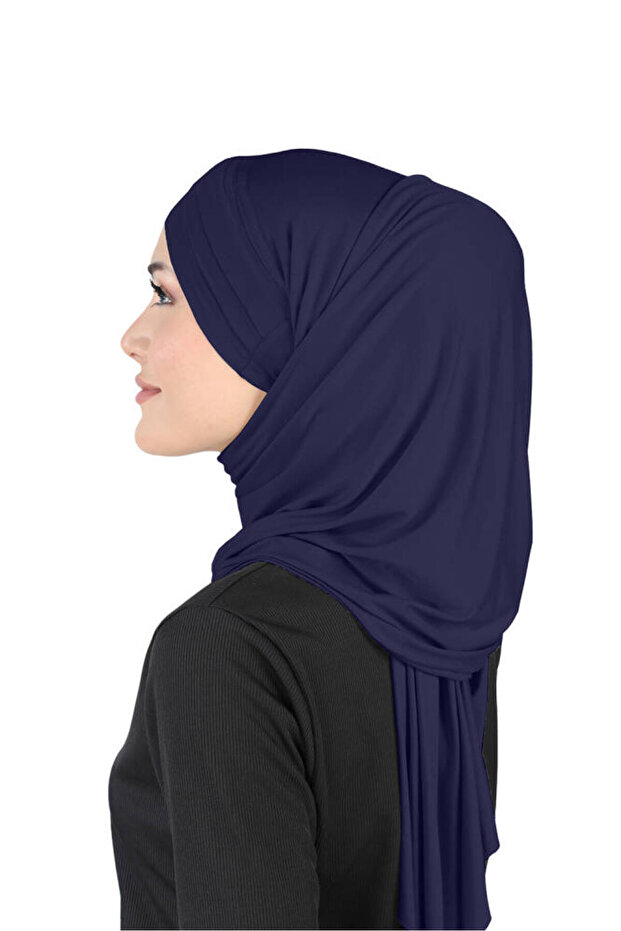 3 Layered Crossed Hijab Shawl - St 059 - 4