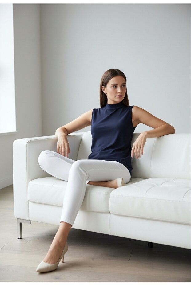 Short Fisherman Collar Combed Cotton Thin Soft Textured Lining / Underwear
