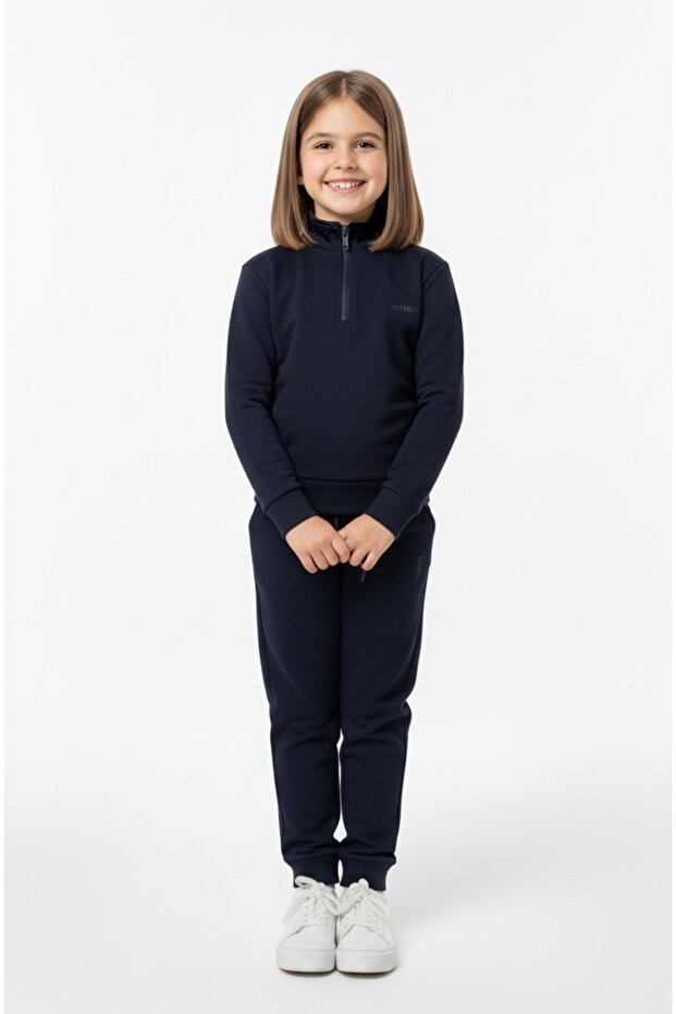 Lily Co Modal Fabric Sewn Zipper Girls' Set
