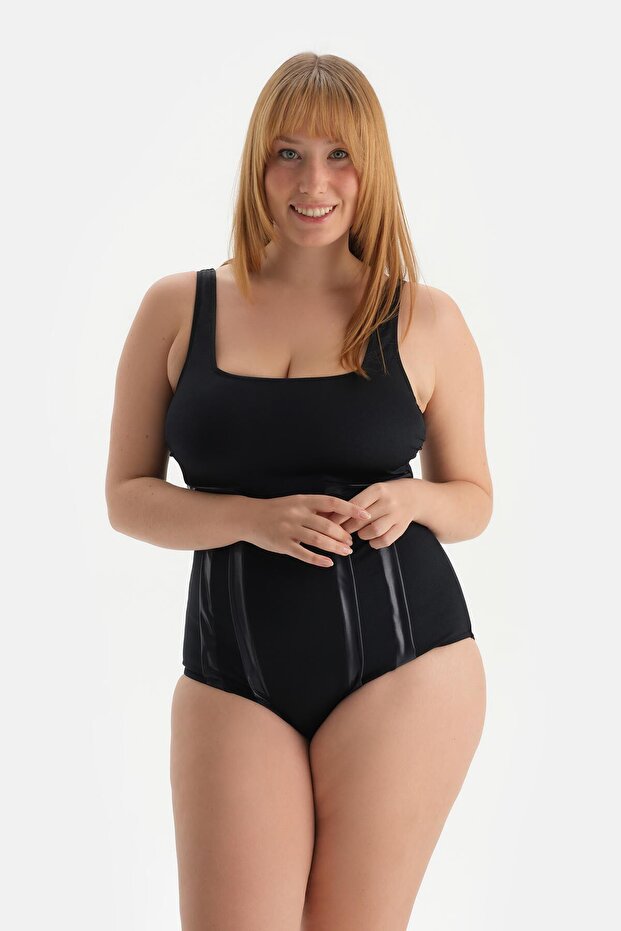 Siyah Kare Yaka Mayo - 5