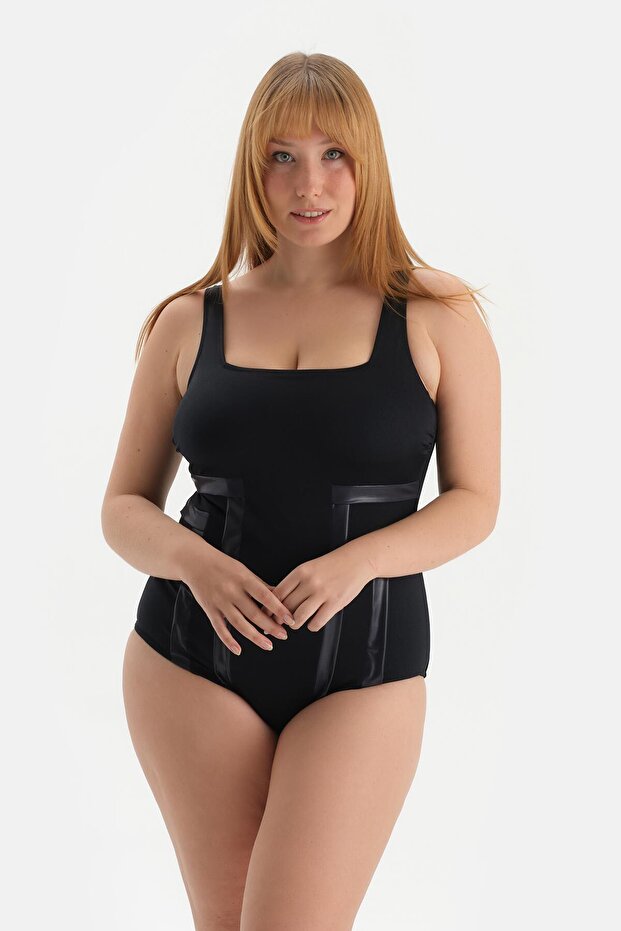 Siyah Kare Yaka Mayo - 1