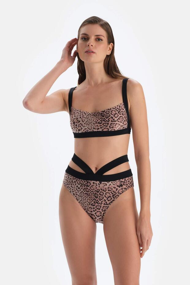 High Waist Brown Bottom