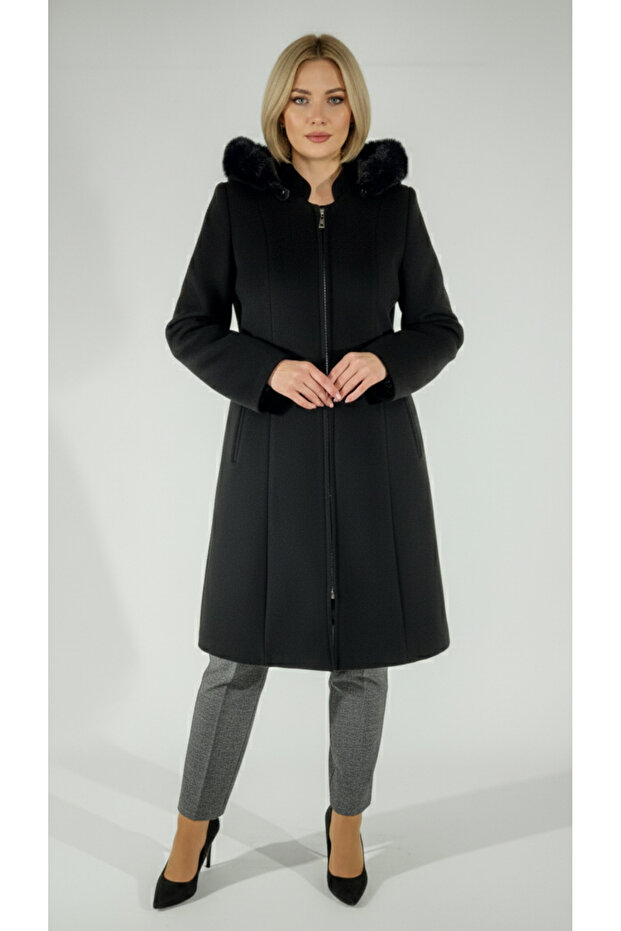 Women's Cashmere Jacket Coat-1225