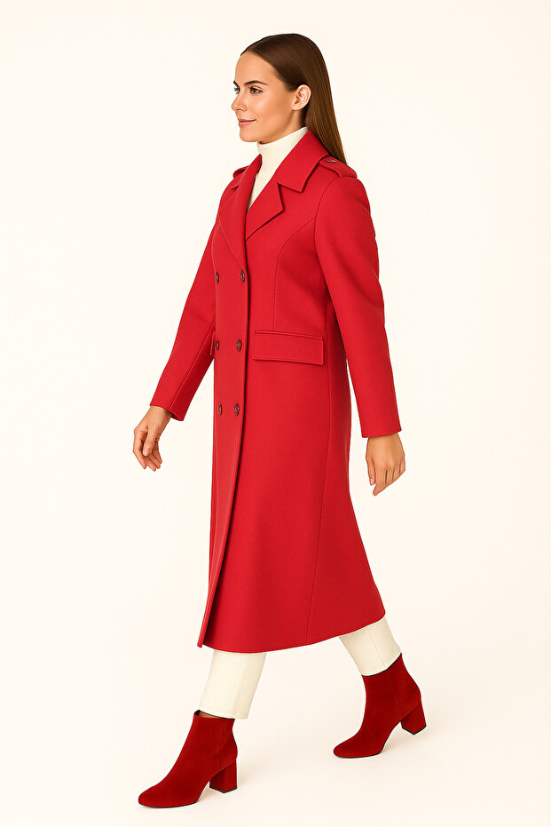 Kruvaze Astarsız Manto - 3