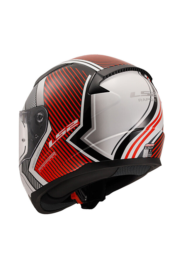 RAPID2 EXTRA BEYAZ KIRMIZI KASK - 4