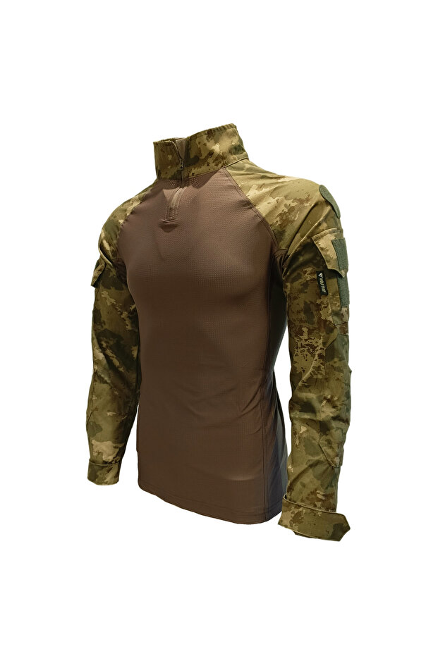 Ti̇m Military Camouflage Operation Combat, 2-Pocket Operation T-Shirt