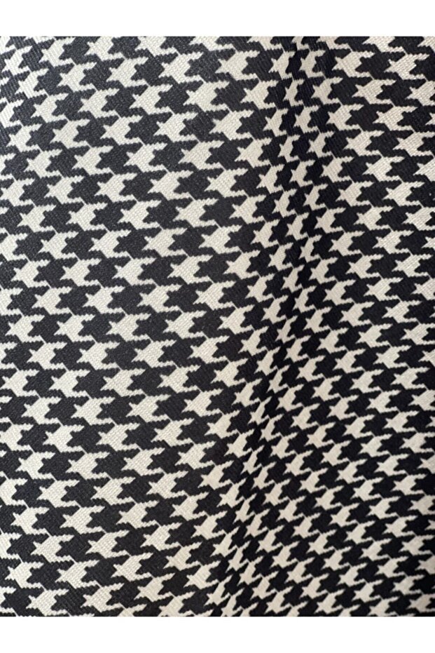 Houndstooth Patterned Upholstery Fabric - 2