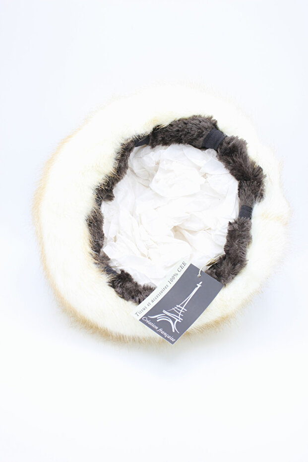 caciula eleganta blana dama - 3