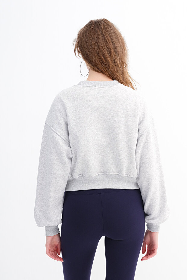 Şardonlu Basic Sweatshirt S3812-İ13 - 5