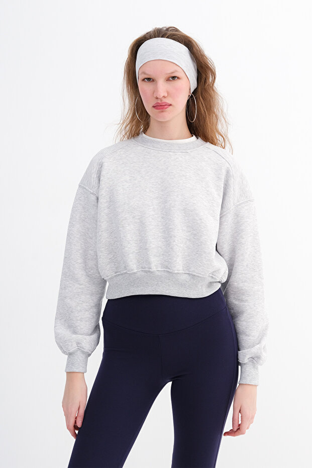 Şardonlu Basic Sweatshirt S3812-İ13 - 1