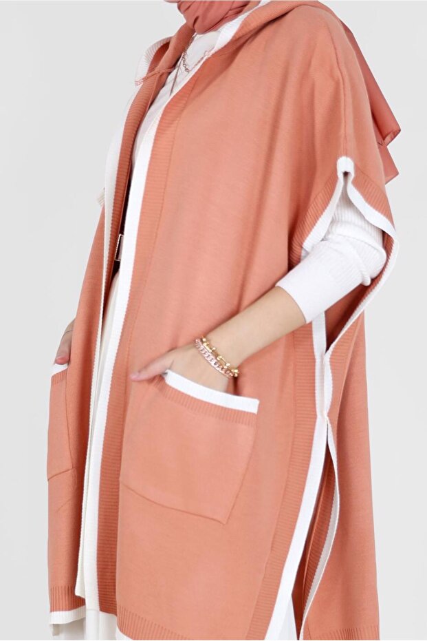 KAPÜŞONLU TRİKO PANÇO 42120 - 4