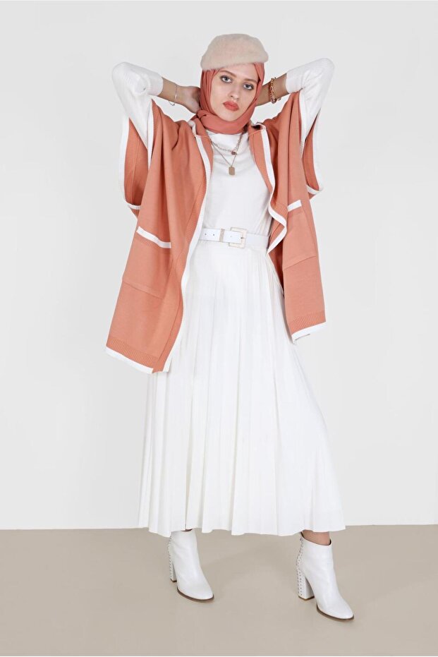 KAPÜŞONLU TRİKO PANÇO 42120 - 2