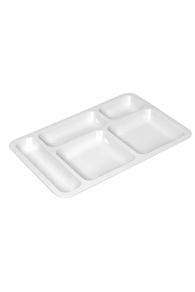 5 Gözlü Tabldot Polikarbon Servis Tabağı - 1