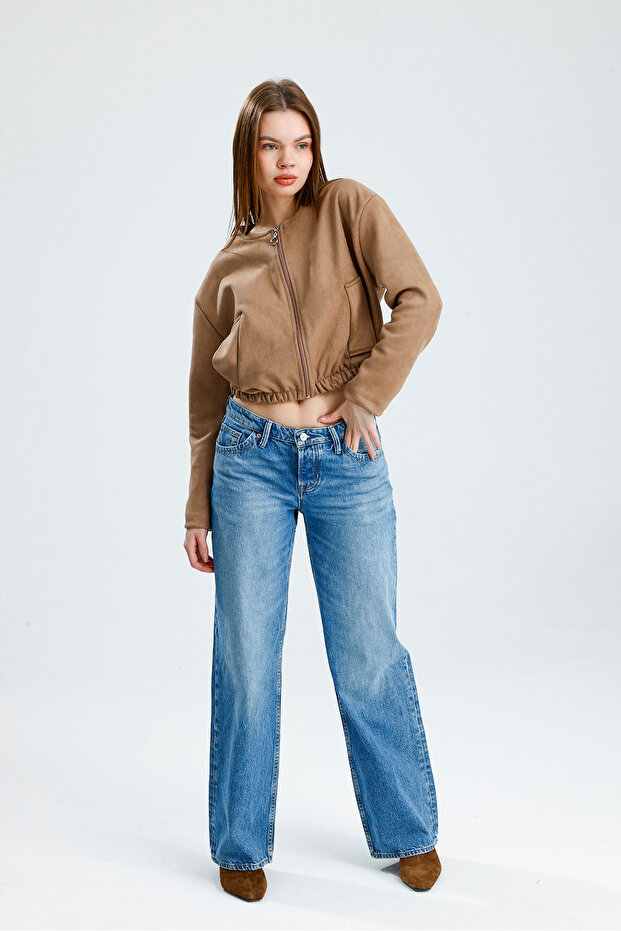 Süet Bomber Ceket - 2