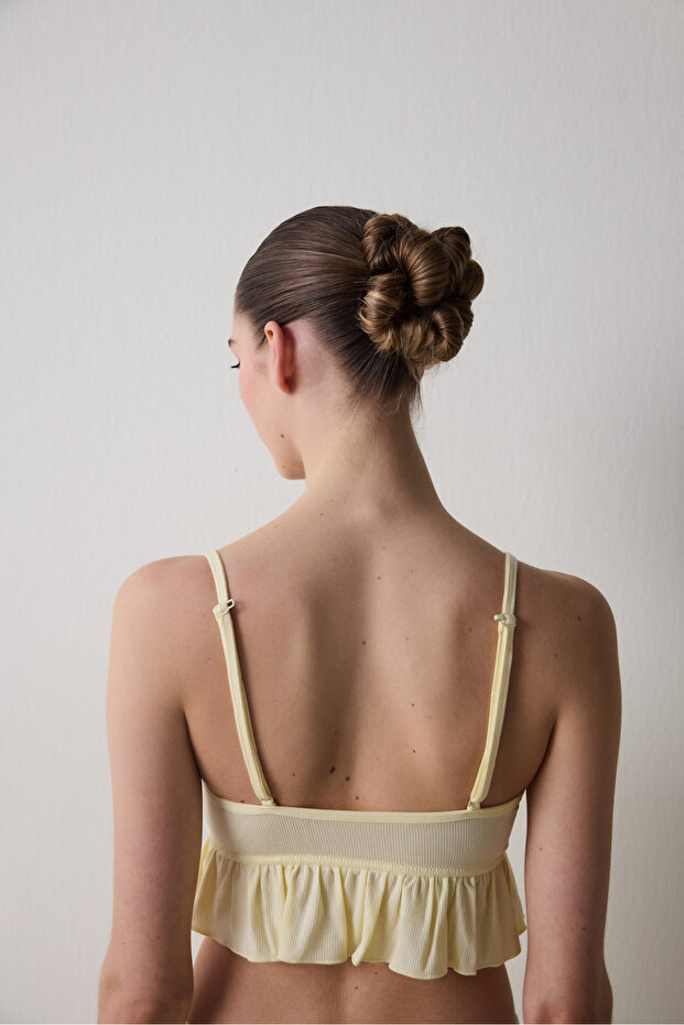 Thin Strap Crop SarıAtlet - 6