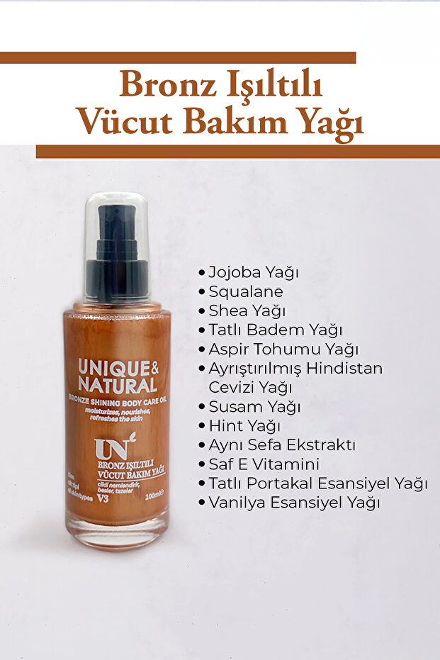 Bronze Shiny Body Care Oil
