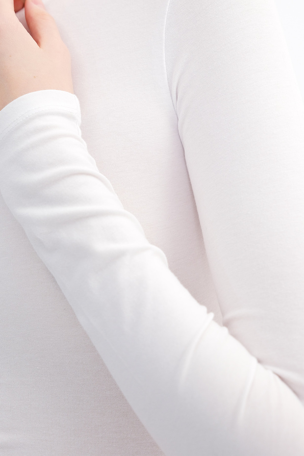 Bisiklet Yaka Basic Bluz B1496-DK2 - 3