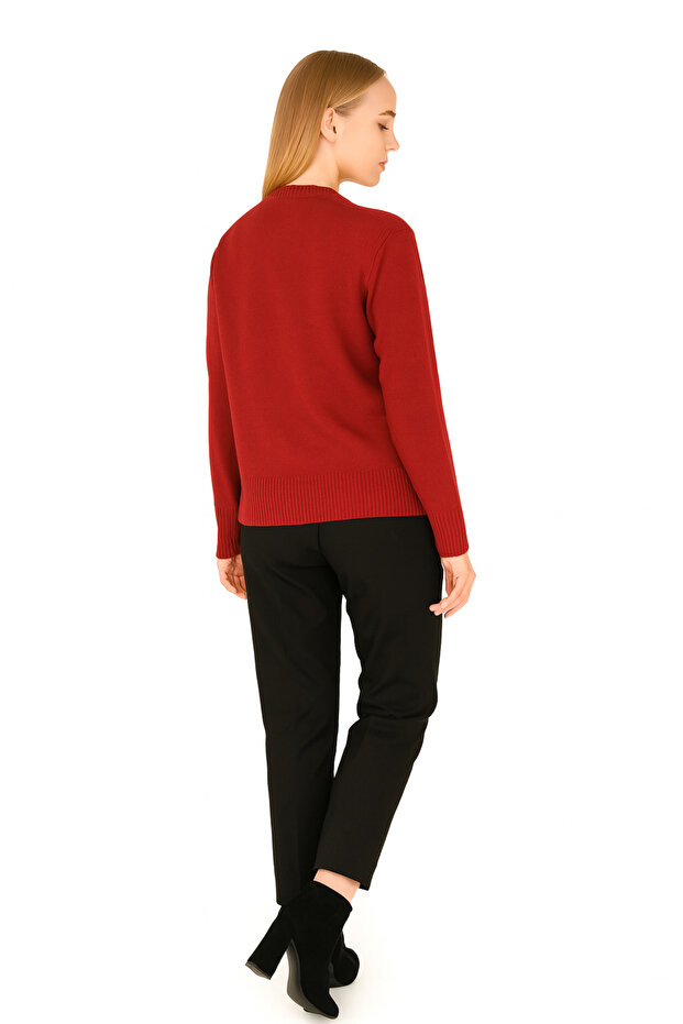 Sıfır Yaka Triko Ceket - 2