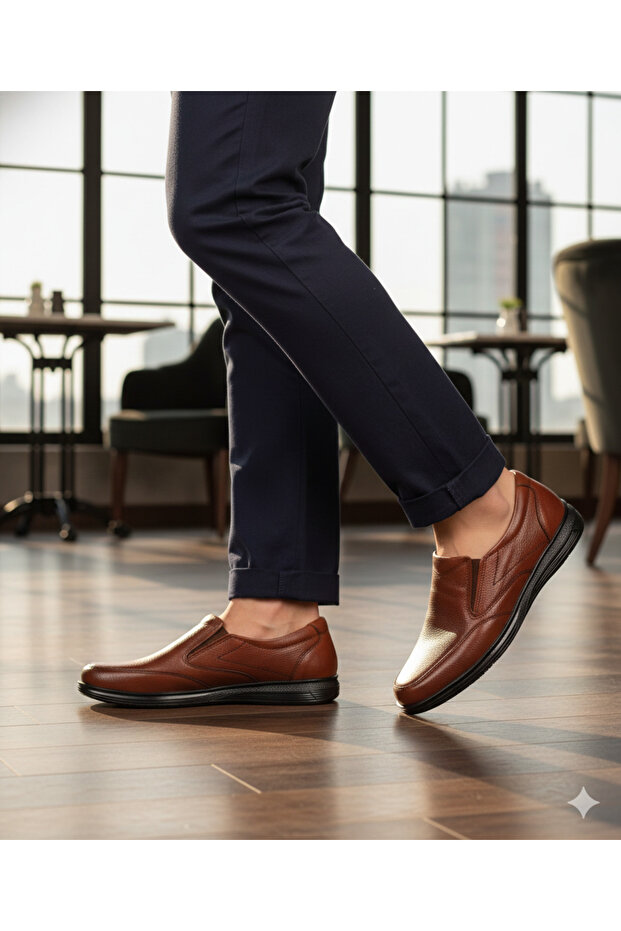 Daily Comfortable Orthopedic Lightweight Special Insole Lined Laceless 4-Season Comforts Style Shoes