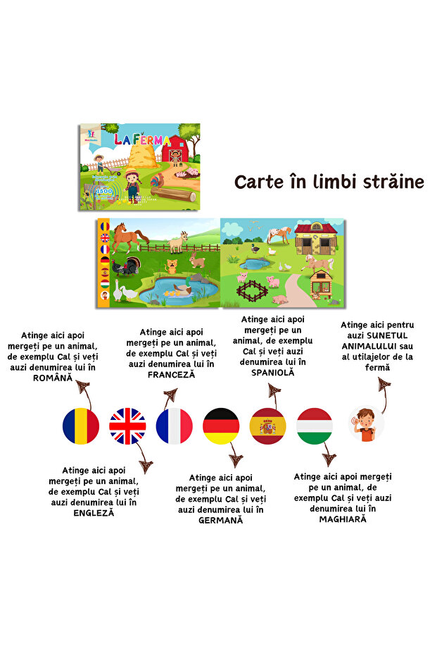 5 Cărți cu sunete de a treia generație + Pix interactiv ( set A ) - 6