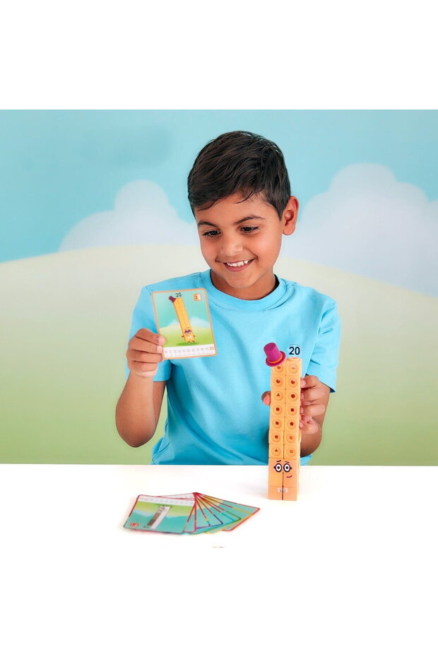 MathLink®Cubes Numberblocks in Romanian - Activity Set from 11 - 20 - 8