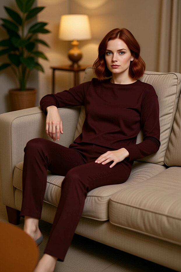 Women's Camisole Knitted Pajamas Set Comfortable Carefully Selected Elegant Design for Winter Seasons