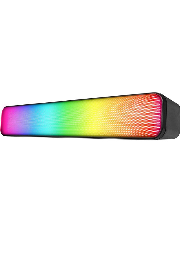 Mikado Md-sbt25 Siyah Rgb Oyuncu Speaker Soundbar Sese Duyar 10wmicrosd Taşınır Bluetooth Hoparlör Speaker