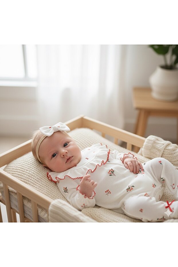Kokina Patterned Baby Girl 3-Piece Hospital Discharge Set