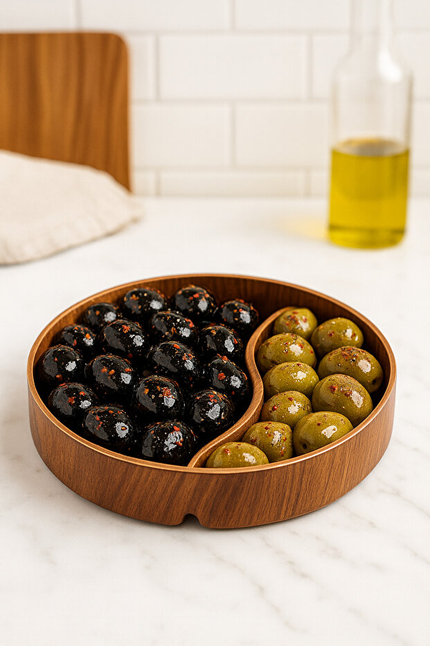 Two-Compartment Presentation Plate - 1